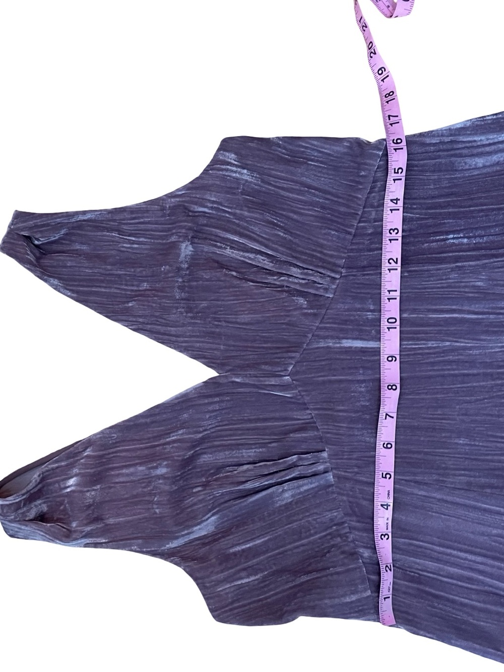 VINCE Pintuck Paneled V-Neck Dress New With Tags Mauve Velvet - Picture 13 of 14